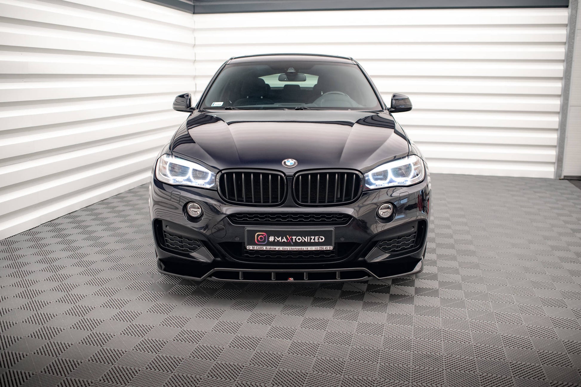 Front Ansatz V.2 für BMW X6 M-Paket F16 Carbon Look