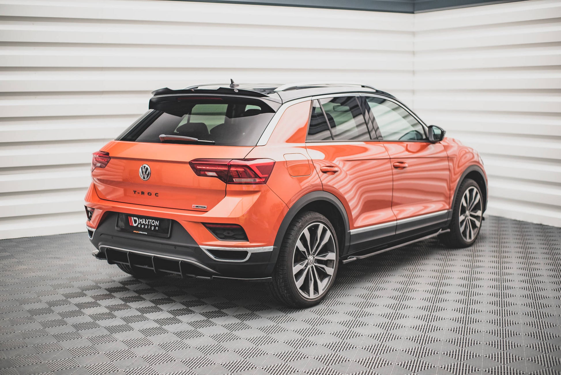 Spoiler CAP für Volkswagen T-Roc Mk1 schwarz matt