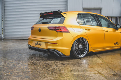 Heck Ansatz Flaps Diffusor für VW Golf 8  schwarz Hochglanz