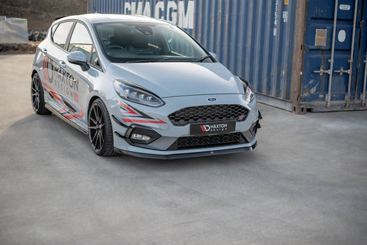 Front Ansatz V.6 für Ford Fiesta Mk8 ST / ST-Line schwarz matt