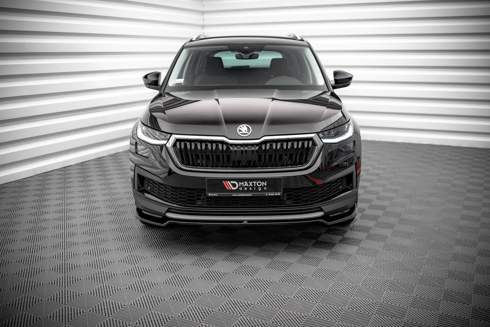 Front Ansatz V.2 für Skoda Kodiaq Mk1 Facelift Carbon Look