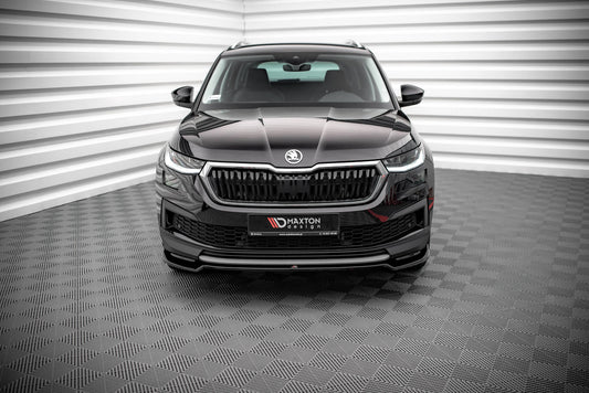 Front Ansatz V.2 für Skoda Kodiaq Mk1 Facelift schwarz Hochglanz