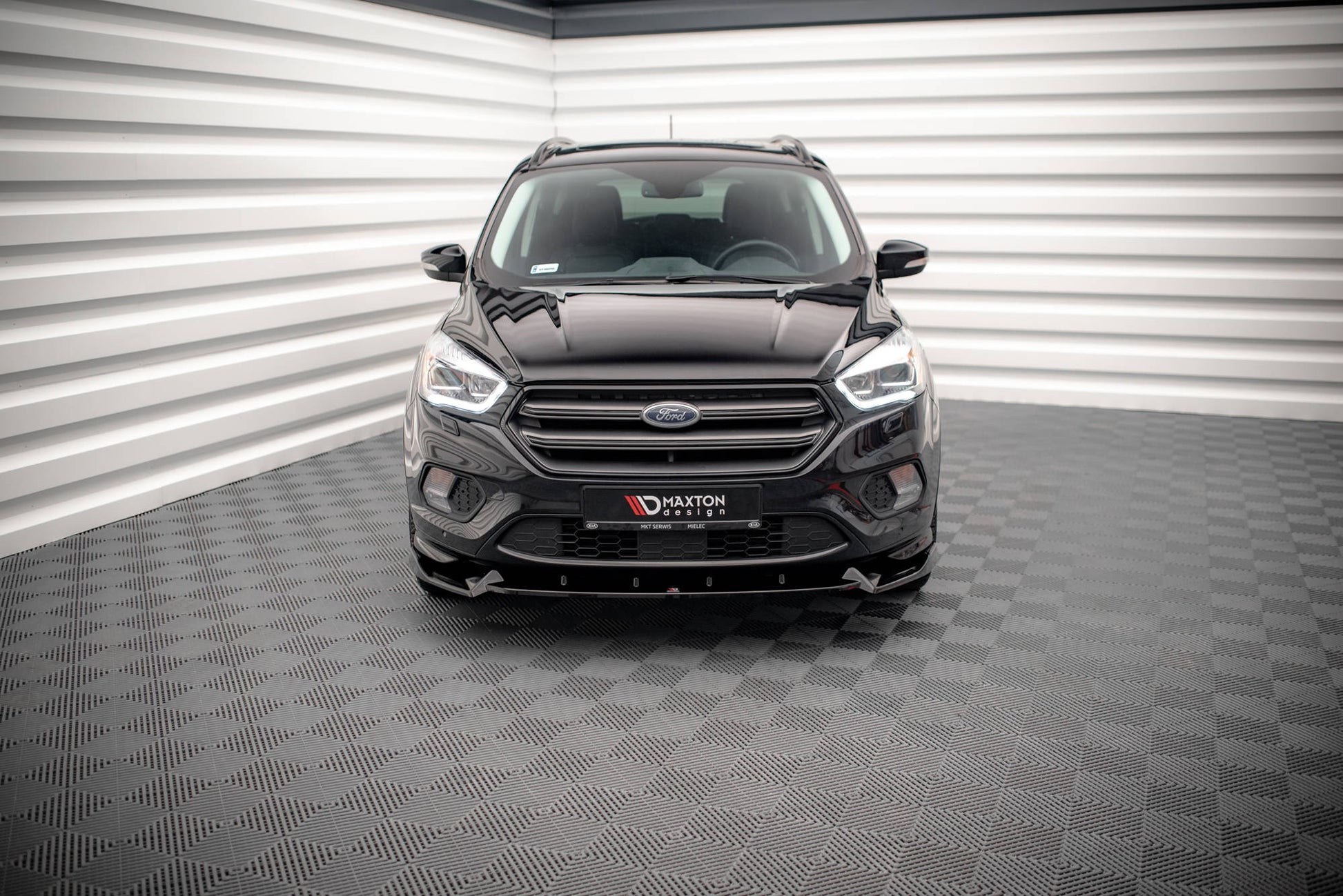 Front Ansatz V.2 für Ford Escape ST-Line Mk3 schwarz Hochglanz