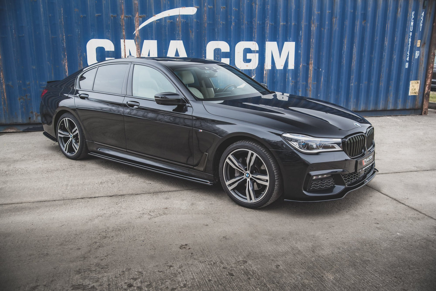 Seitenschweller Ansatz für BMW 7 M-Paket G11 Carbon Look