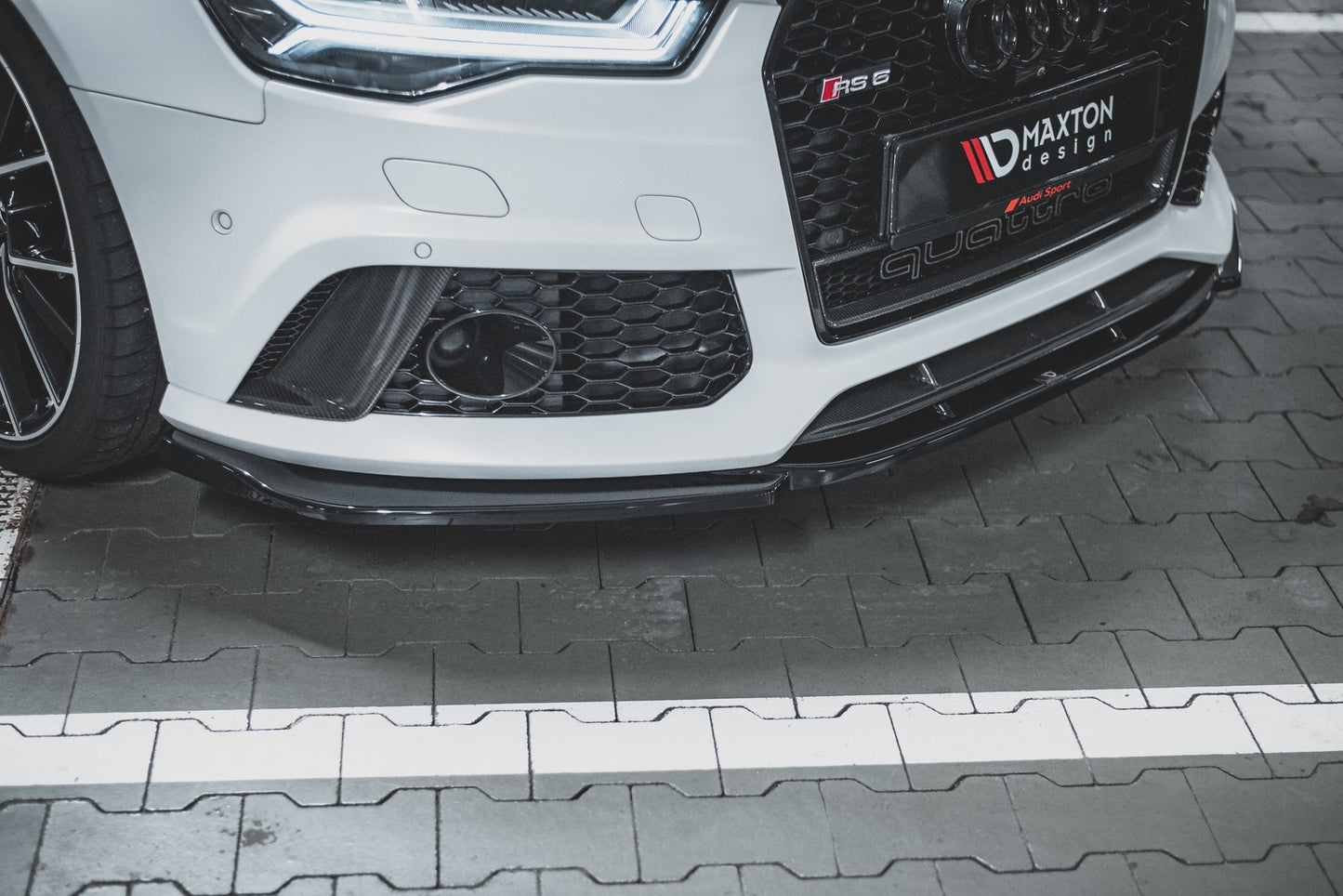 Front Ansatz V.3 für Audi RS6 C7 Carbon Look
