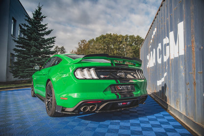 Heck Ansatz Flaps Diffusor +Flaps für V.1 Ford Mustang GT Mk6 Facelift
