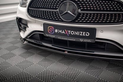 Front Ansatz V.1 für Mercedes-Benz E AMG-Line W213 Facelift schwarz matt