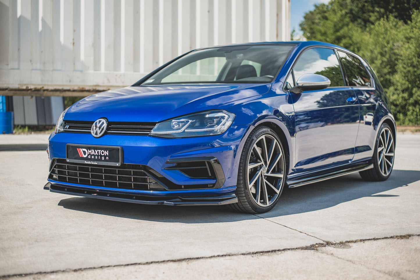 Front Ansatz für V.9 VW Golf 7 R / R-Line Facelift schwarz Hochglanz