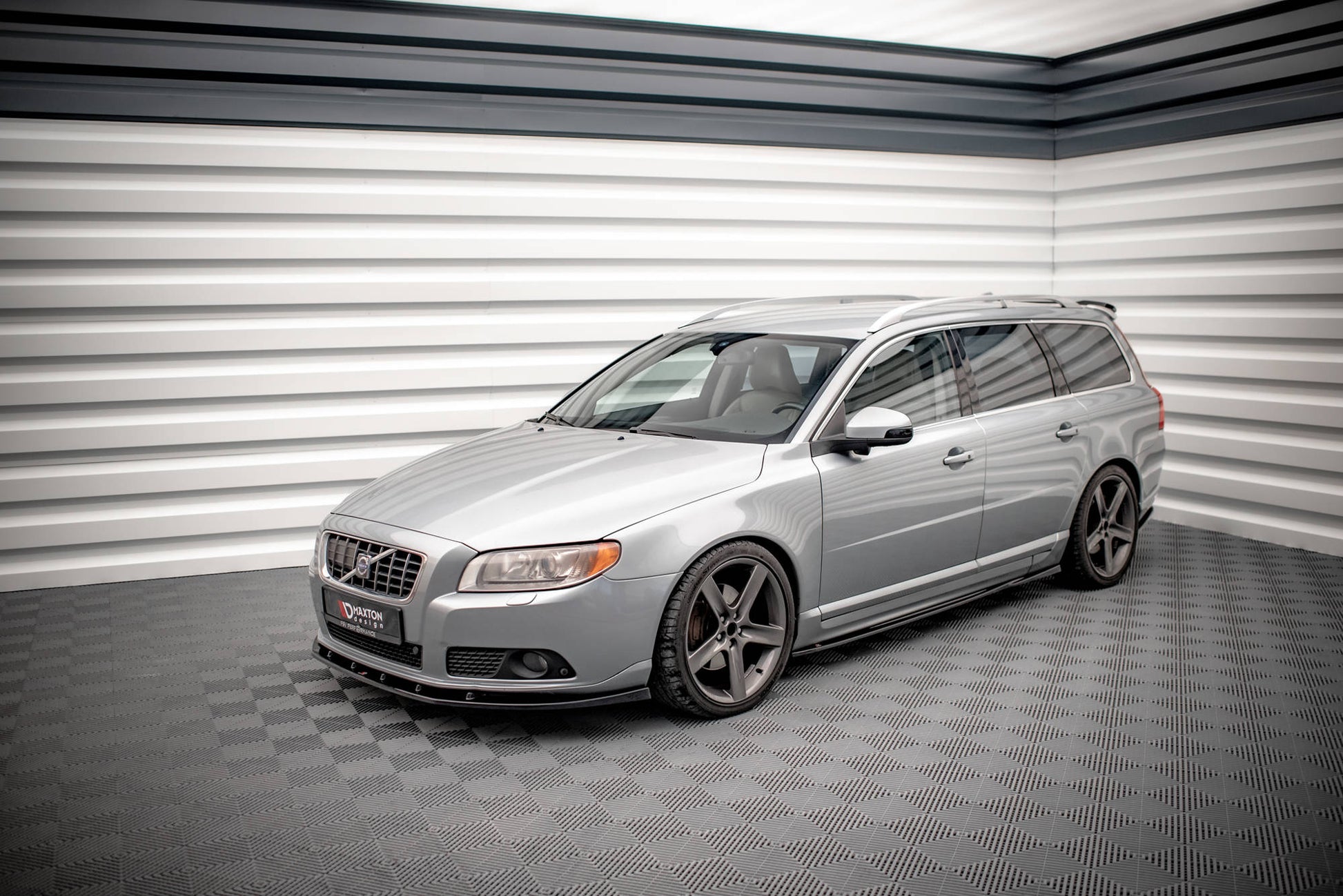 Seitenschweller Ansatz für Volvo V70 Mk3 schwarz matt