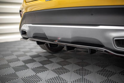 Mittlerer Diffusor Heck Ansatz DTM Look für Kia XCeed Mk1 schwarz matt