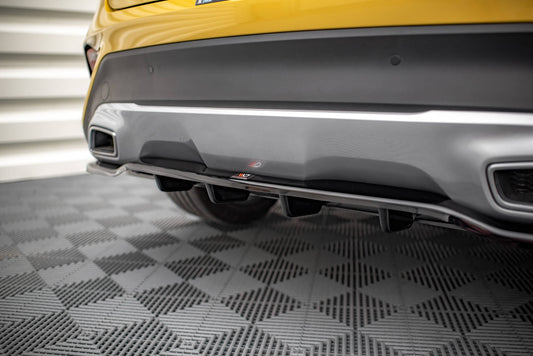 Mittlerer Diffusor Heck Ansatz DTM Look für Kia XCeed Mk1 Carbon Look