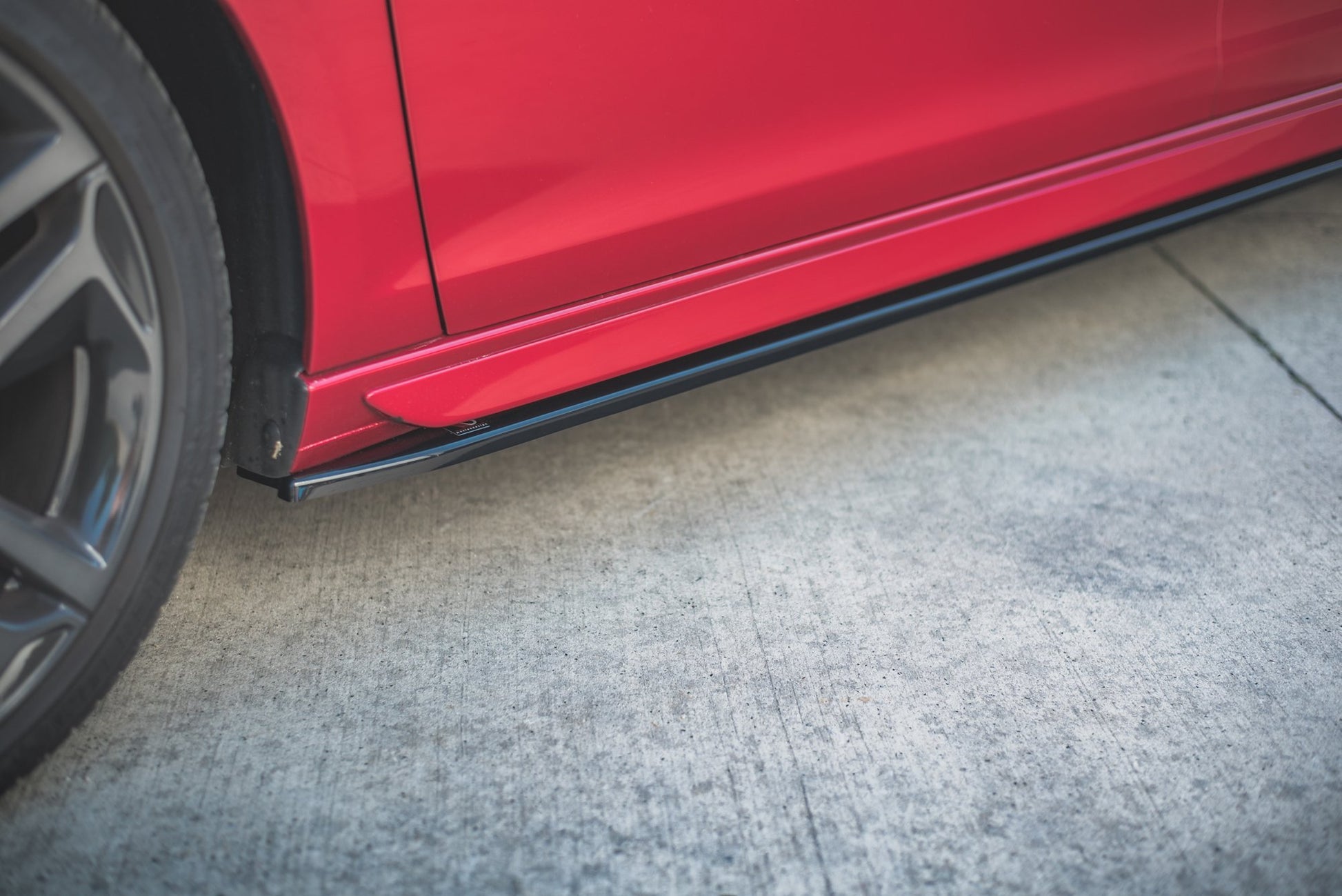 Seitenschweller Ansatz für Peugeot 308 GT Mk2 Facelift schwarz matt