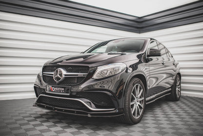 Front Ansatz V.1 für Mercedes-Benz GLE 63 AMG C292 schwarz Hochglanz