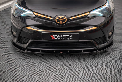Front Ansatz V.1 für Toyota Avensis Mk3 Facelift schwarz matt