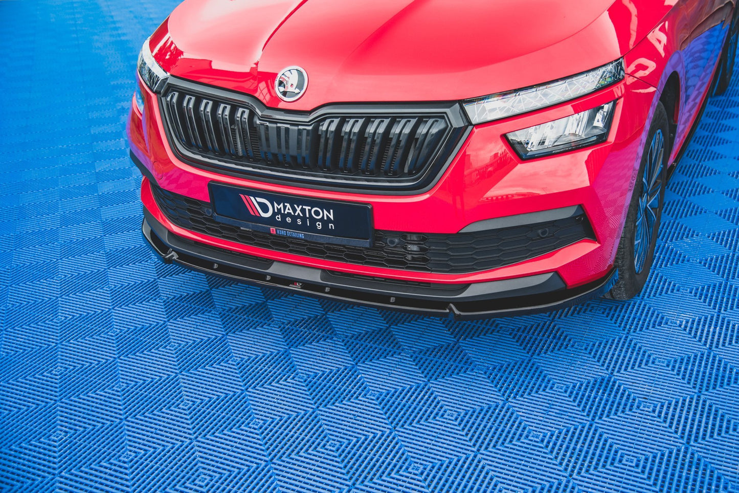 Front Ansatz V.2 für Skoda Kamiq schwarz matt