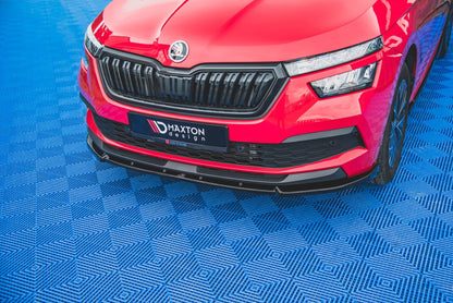 Front Ansatz V.2 für Skoda Kamiq schwarz matt