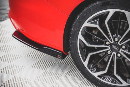 Heck Ansatz Flaps Diffusor V.2 für Ford Focus ST-Line Kombi Mk4 schwarz matt