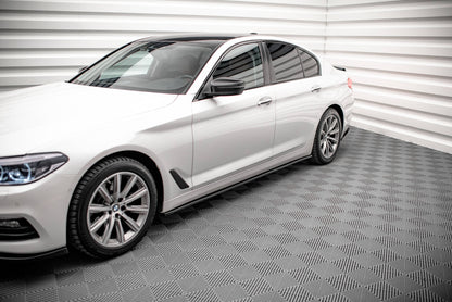 Seitenschweller Ansatz für BMW 5er G30 schwarz matt