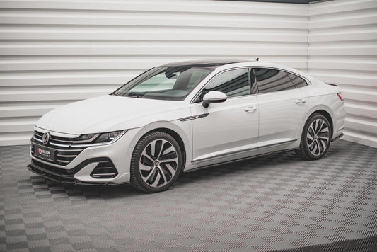 Seitenschweller Ansatz für Volkswagen Arteon R/ R-Line Facelift schwarz matt