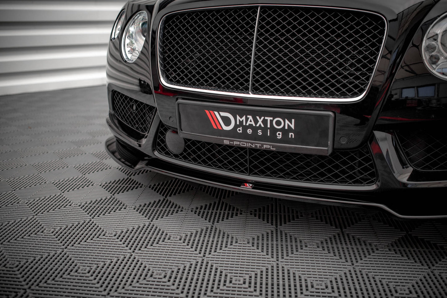 Front Ansatz V.1 für Bentley Continental GT V8 S Mk2 schwarz matt