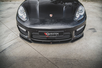 Front Ansatz V.2 für Porsche Panamera Turbo 970 Facelift schwarz matt