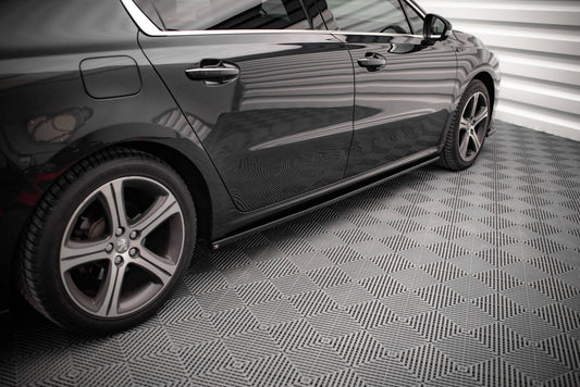 Seitenschweller Ansatz für Peugeot 508 GT Mk1 Facelift Carbon Look