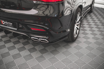 Heck Ansatz Flaps Diffusor V.2 für Mercedes-Benz GLE Coupe 63 AMG C292 schwarz matt