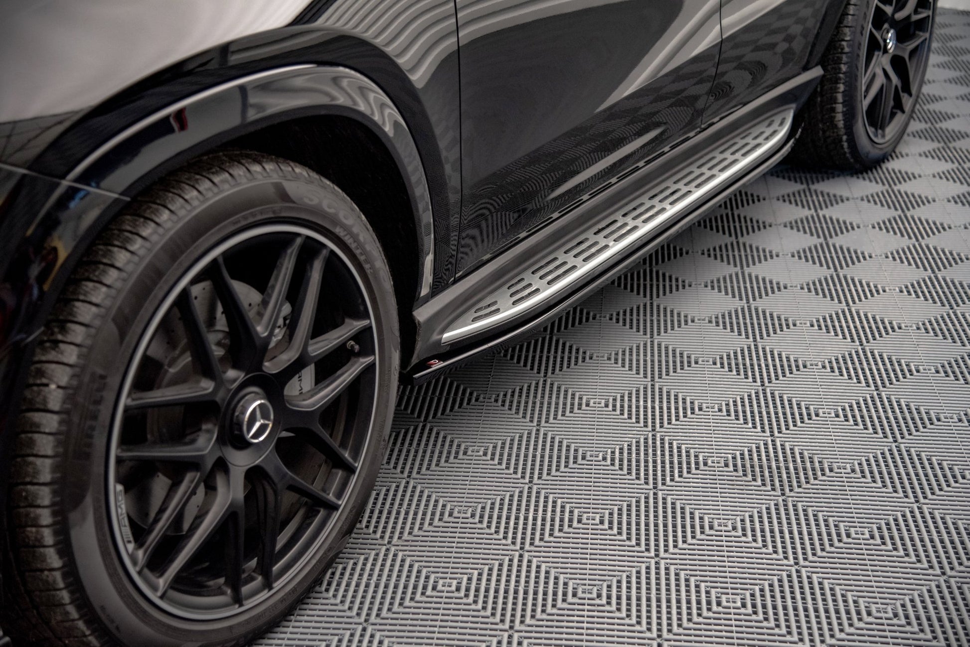 Seitenschweller Ansatz für Mercedes-AMG GLE Coupe C167 Carbon Look