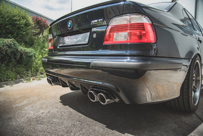 Diffusor Heck Ansatz für BMW M5 E39 schwarz matt