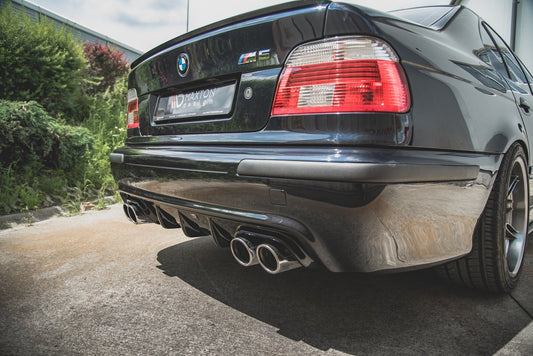 Diffusor Heck Ansatz für BMW M5 E39 schwarz matt