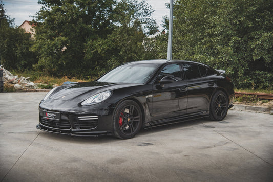 Seitenschweller Ansatz für V.2 für Porsche Panamera Turbo 970 Facelift Carbon Look