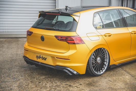 Diffusor Heck Ansatz für VW Golf 8 schwarz matt