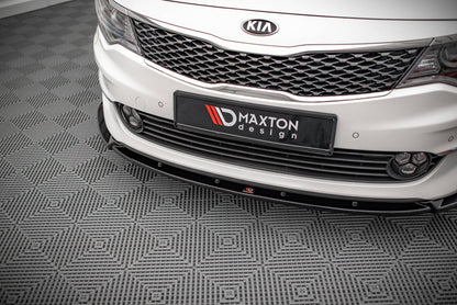 Front Ansatz V.1 für Kia Optima Mk4 schwarz Hochglanz