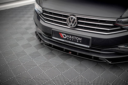 Front Ansatz V.2 für Volkswagen Passat B8 Facelift schwarz matt