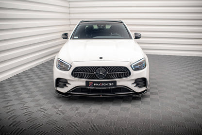 Front Ansatz V.1 für Mercedes-Benz E AMG-Line W213 Facelift schwarz matt