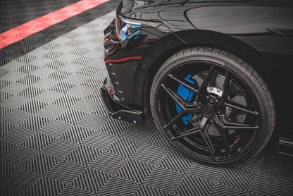 Heck Ansatz Flaps Diffusor +Flaps für V.2 Volkswagen Golf R Mk8