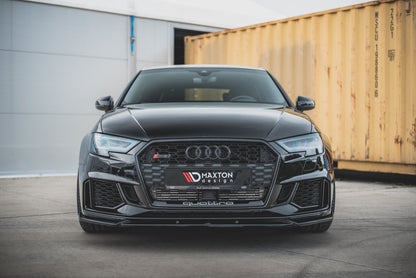 Front Ansatz V.4 für Audi RS3 8V FL Sportback schwarz Hochglanz