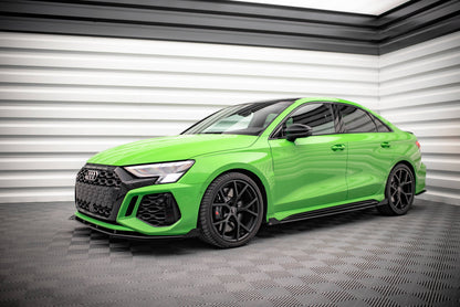 Side Flaps Audi RS3 Limousine 8Y schwarz Hochglanz