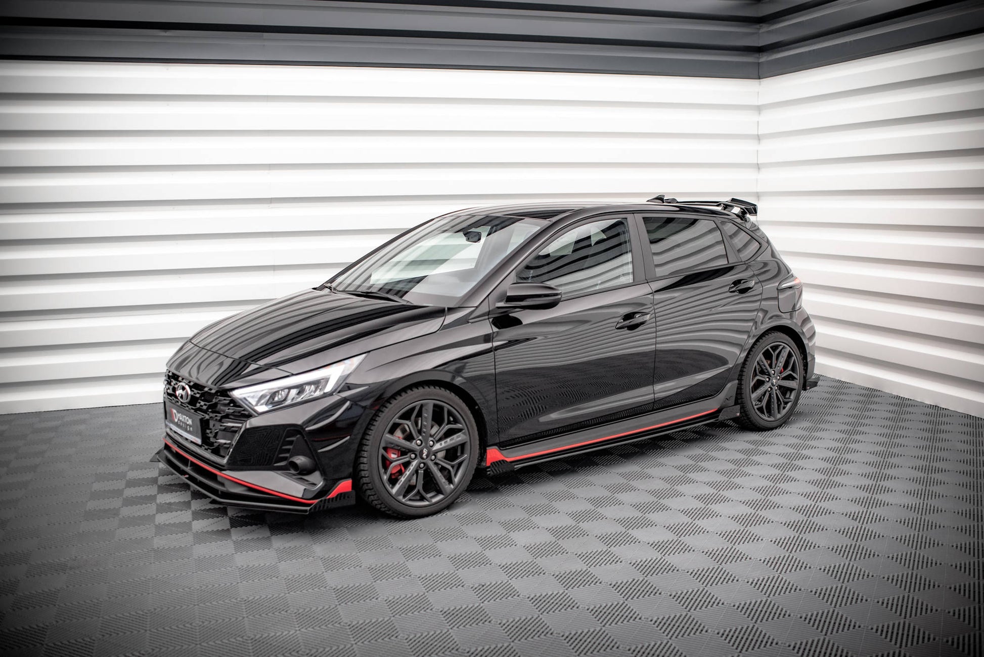 Side Flaps Hyundai I20 N Mk3 schwarz Hochglanz