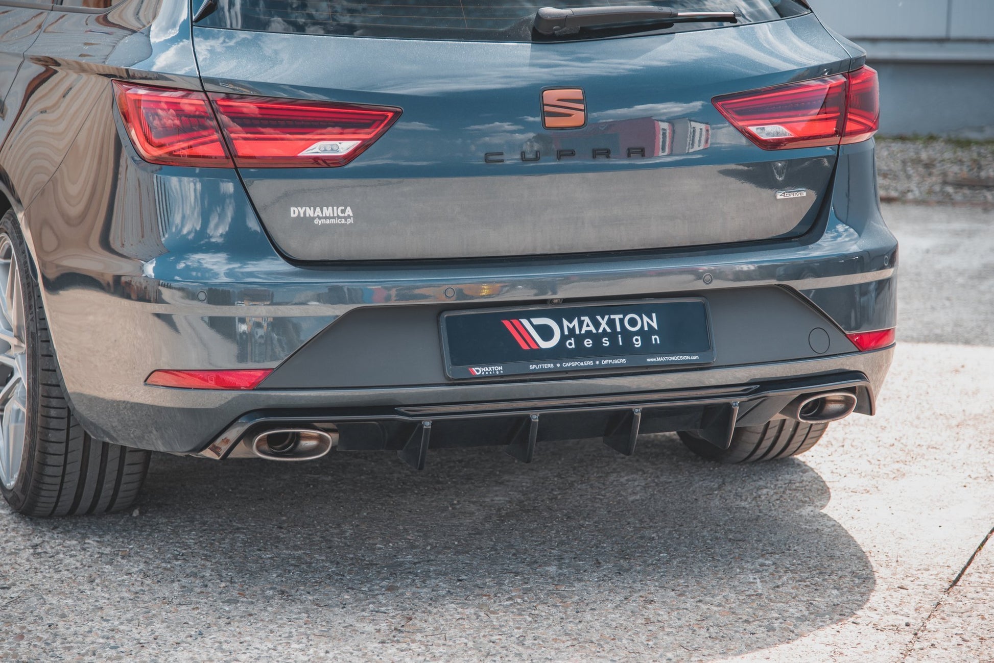 Diffusor Heck Ansatz V.2 für Seat Leon Cupra ST Mk3 FL