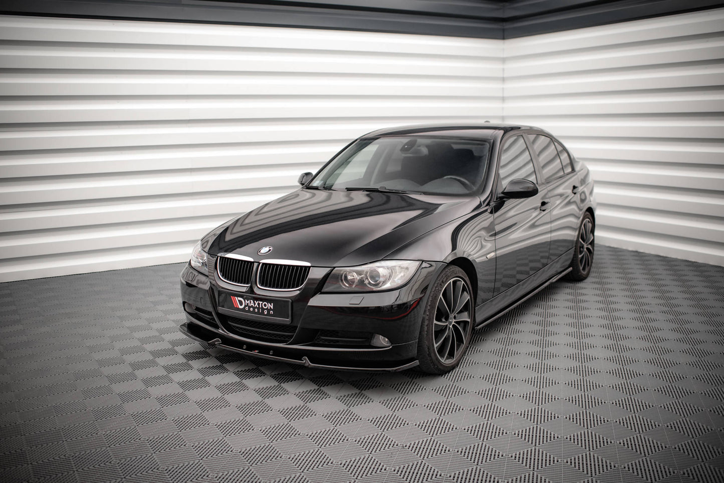 Front Ansatz V.1 für BMW 3er E90 schwarz Hochglanz