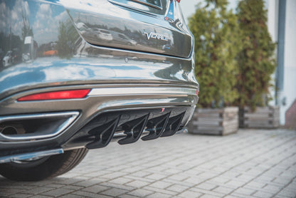 Diffusor Heck Ansatz für Ford Mondeo Vignale Mk5 Facelift schwarz matt