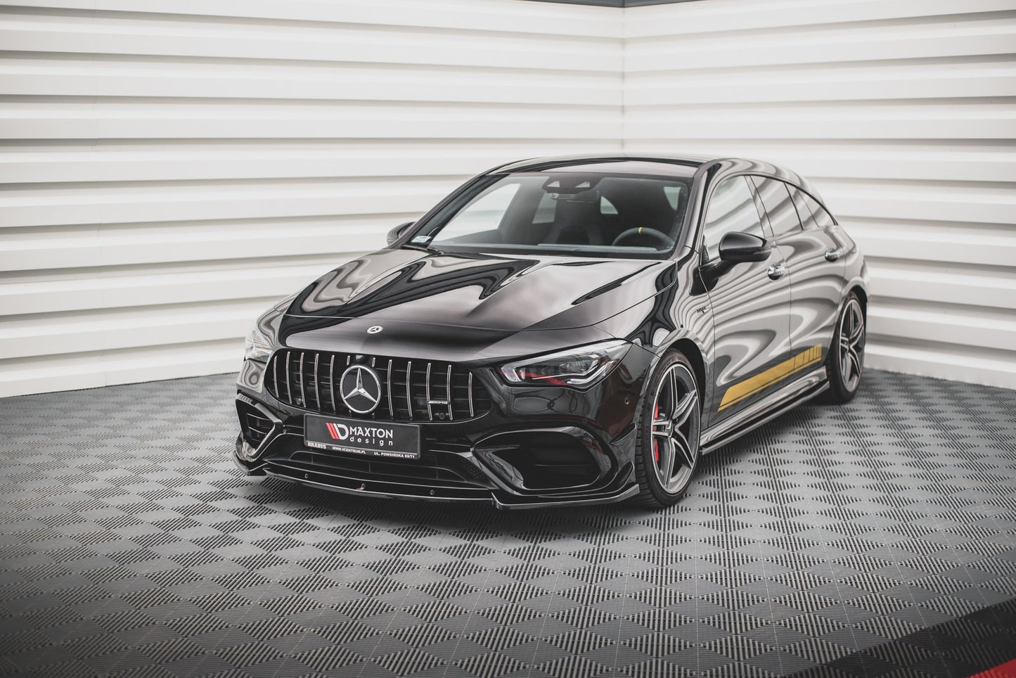 Front Ansatz V.2 für Mercedes-AMG CLA 45 Aero C118 schwarz matt
