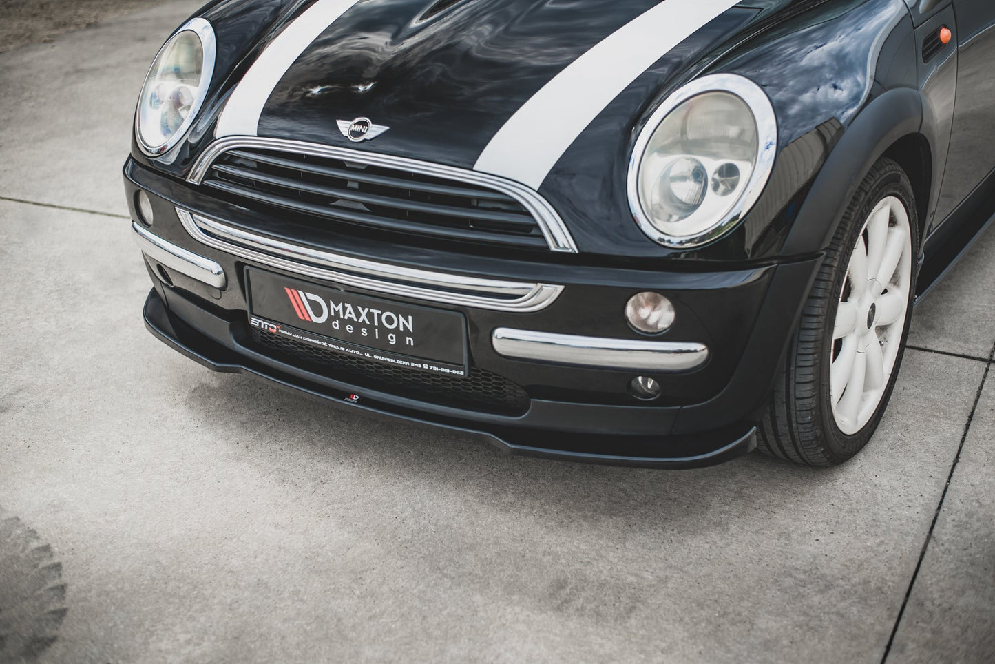 Front Ansatz für Mini Cooper / One R50  schwarz matt