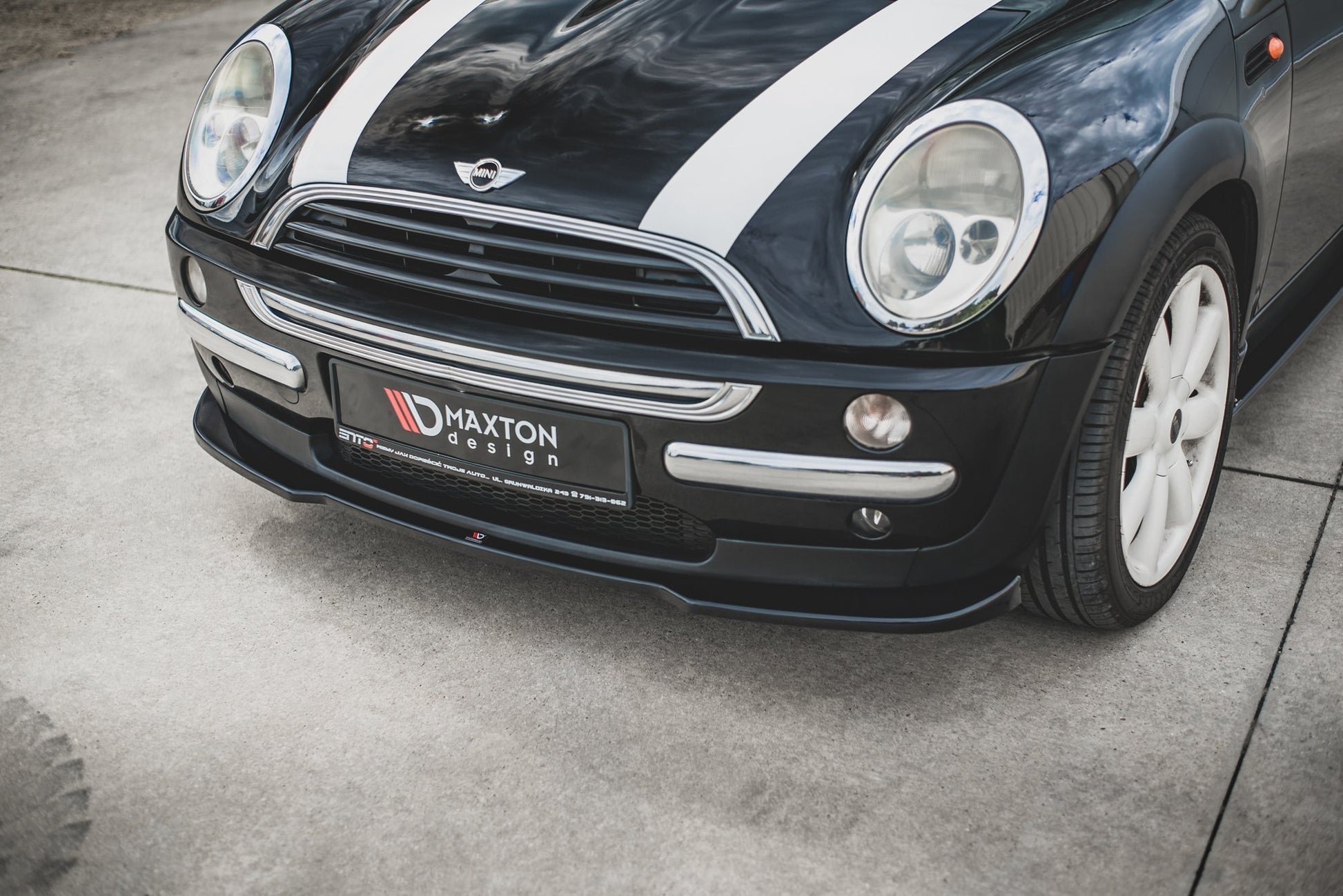 Front Ansatz für Mini Cooper / One R50  Carbon Look