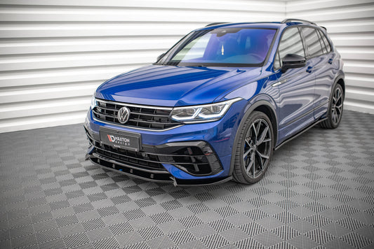 Front Ansatz V.2 für Volkswagen Tiguan R Mk2 Facelift Carbon Look