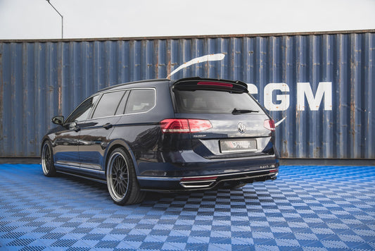 Mittlerer Diffusor Heck Ansatz DTM Look für Volkswagen Passat B8 Carbon Look