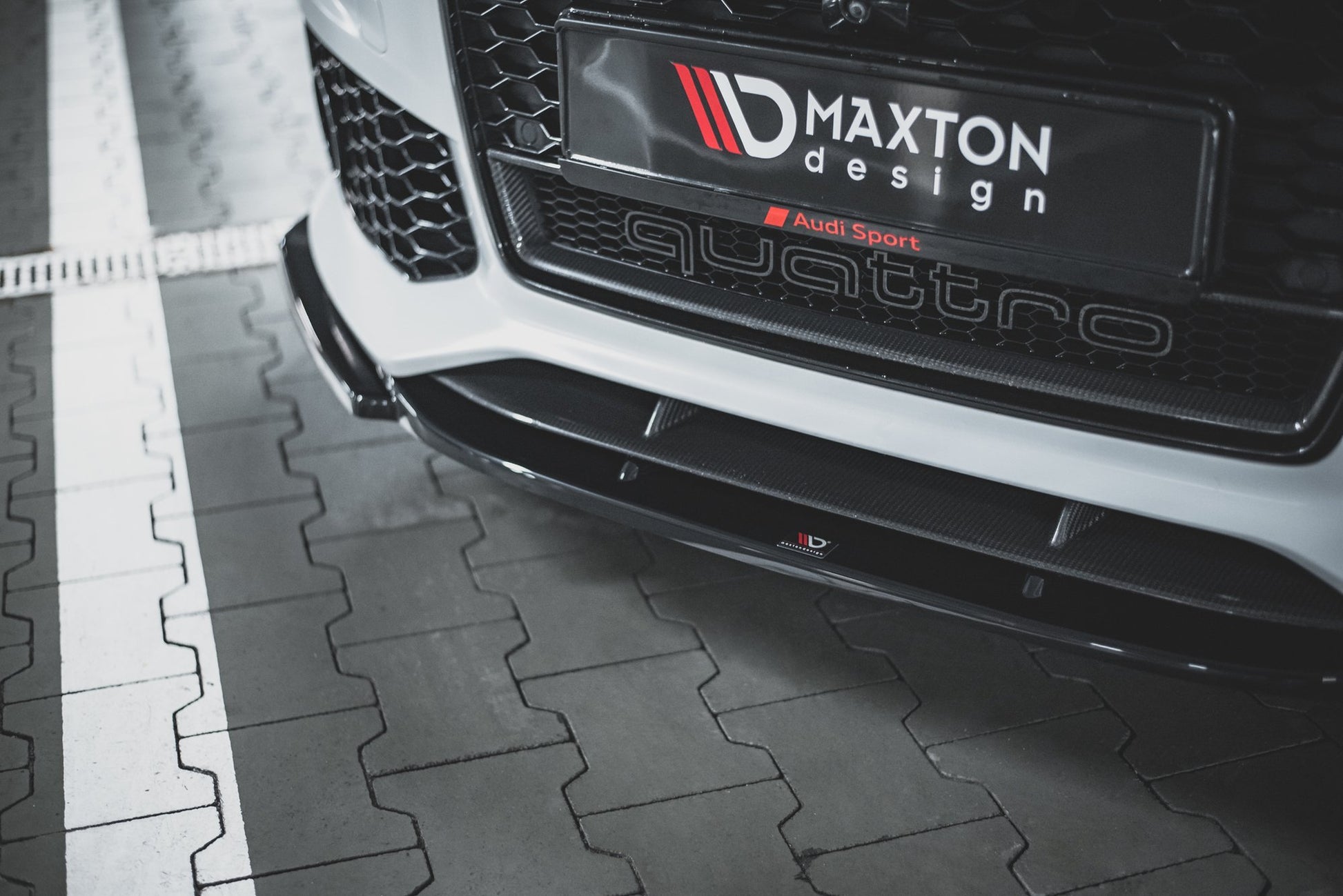 Front Ansatz V.3 für Audi RS6 C7 schwarz Hochglanz