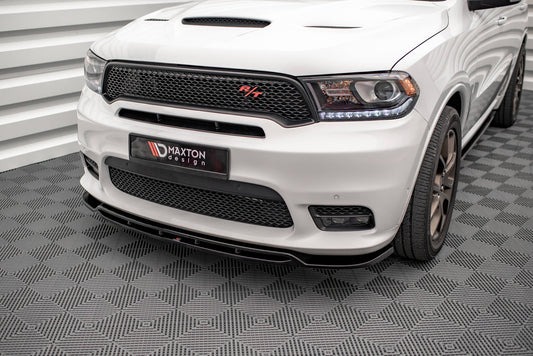 Front Ansatz V.1 für Dodge Durango RT Mk3 Facelift schwarz Hochglanz