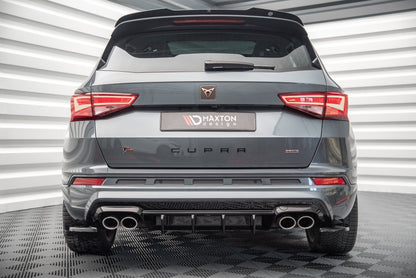 Diffusor Heck Ansatz für Cupra Ateca schwarz matt